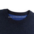 Men's Knitted Pineapple Stitch 100% Cotton Crewneck Pullover